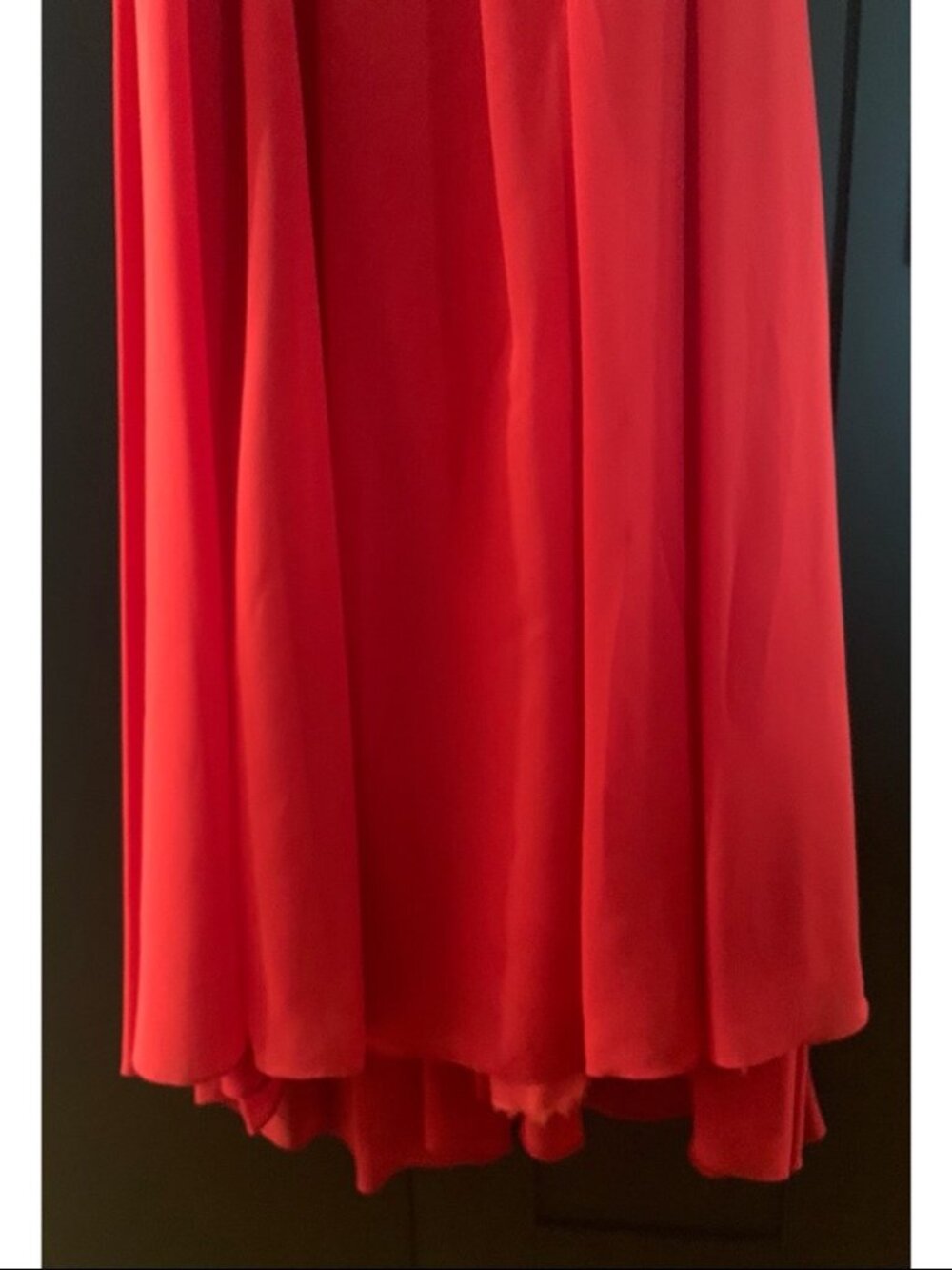 Long Red Formal Strapless Jeweled Dress Gown - Picture 12 of 12